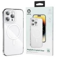 کاور گوشی گرین لاین مدل MagSafe Crystal مناسب برای iphone 15 Pro
