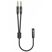 کابل 2 به 1 AUX پرووان مدل PCA40 طول 0.3 متر