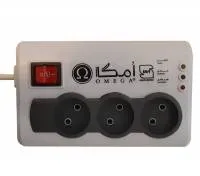 چند راهی برق و محافظ برق یخچال فریزر امگا مدل P3100 طول 1.5 متر