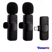میکروفن یقه ای بی سیم ترانیو مدل MC19 Dual Type-C با تبدیل Lightning