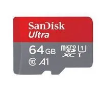 کارت حافظه microSDXC سن دیسک مدل Ultra A1 کلاس 10 استاندارد UHS-I سرعت 120MBps ظرفیت 64 گیگابایت
