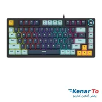 کیبورد مخصوص بازی فنتک مدل Atom81 MK875V2 مکانیکال با سوئیچ آبی