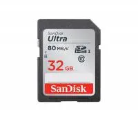 کارت حافظه SDHC سن دیسک مدل Ultra کلاس 10 استاندارد UHS-I U1 سرعت 80MBps ظرفیت 32 گیگابایت