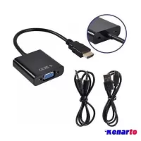 تبدیل HDMI به VGA دیتک با خروجی صدا و آداپتور