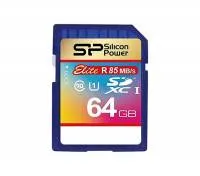 کارت حافظه SDXC سیلیکون پاور مدل Elite کلاس 10 استاندارد UHS-I U1 سرعت 85MBps ظرفیت 64 گیگابایت