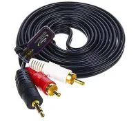 کابل تبدیل جک 3.5 میلی متری به دو RCA ونوس طول 1.5 متر