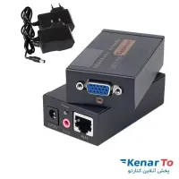 توسعه دهنده تصویر VGA با RG45 طول 100 متر
