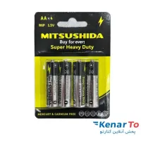 باتری قلمی آلکالاین میتسوشیدا مدل Alkaline 1.5V بسته 4 عددی