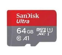 کارت حافظه microSDXC سن دیسک مدل Ultra A1 کلاس 10 استاندارد UHS-I سرعت 100MBps ظرفیت 64 گیگابایت