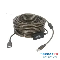 کابل افزایش طول USB 2.0 ایکس فورنت به طول 10 متر برددار