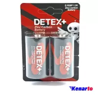باتری بزرگ سایز D دیتکس پلاس مدل R20P بسته 2 عددی