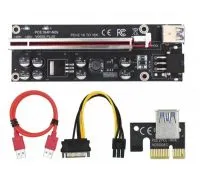 رایزر گرافیک تبدیل PCI EXPRESS X1 به X16 مدل 009s پلاس 8 خازنه