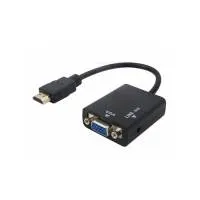 مبدل HDMI به VGA کی نت مدل K-AHV00 به همراه کابل AUX