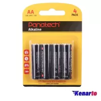 باتری قلمی پاناتک مدل  Alkaline LR6 1.5V AA بسته 4 عددی