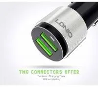 شارژر فندکی الدینیو مدل C403 همراه با کابل microUSB
