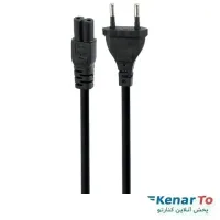 کابل برق دو پین اورنج به طول 1.5 متر