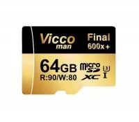کارت حافظه microSDXC  ویکومن مدل Extra 600X کلاس 10 استاندارد UHS-I U3 سرعت 90MBps ظرفیت 64 گیگابایت