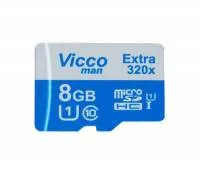 کارت حافظه microSDHC ویکومن مدل Extra 320x کلاس 10 استاندارد UHS-I U1 سرعت 48MBps ظرفیت 8 گیگابایت