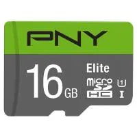 کارت حافظه microSDhC پی ان وای مدل Elite کلاس 10 استاندارد UHS-I U1 سرعت 85MBps ظرفیت 16 گیگابایت به همراه خشاب