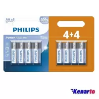 باتری قلمی فیلیپس مدل Power Alkaline LR03P8BP/40 بسته 8 عددی