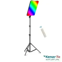 پنل نور ثابت ال ای دی مدل PM-48 RGB همراه پایه
