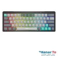 کیبورد مخصوص بازی فنتک مدل Atom Pro63 MK912 مکانیکال با سوئیچ آبی