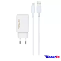 شارژر دیواری 12W USB ترانیو مدل C03C با کابل Type-c