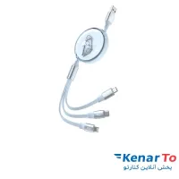 کابل تبدیل USB به USB-C / microUSB / لایتنینگ پرووان مدل PCC118R طول 1.2 متر
