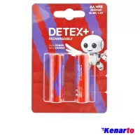 باتری قلمی قابل شارژ دیتکس پلاس ظرفیت 2000mAh مدل AA HR6 بسته 2 عددی