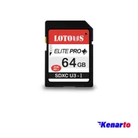 کارت حافظه SDXC لوتوس مدل  4K Elite PRO PLUS UHS-I کلاس 10 استاندارد UHS-I U3 سرعت 200MBs ظرفیت 64 گیگابایت