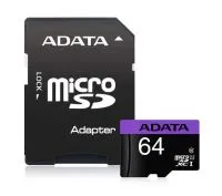 کارت حافظه microSDHC ای دیتا مدل Premier کلاس 10 استاندارد UHS-I سرعت 80MBps ظرفیت 64 گیگابایت
