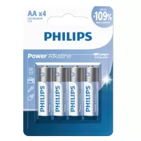 باتری قلمی فیلیپس مدل Power Alkaline LR6P4B/97 بسته 4 عددی