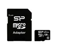 کارت حافظه microSDXC سیلیکون پاور مدل ELITE کلاس 10 استاندارد UHC-I U1 سرعت 85MBps ظرفیت 128 گیگابایت به همراه آداپتور SD