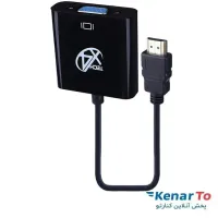 تبدیل HDMI به VGA ایکس فورتک با پاور و خروجی صدا