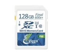 کارت حافظه SDXC ویکومن مدل Extra کلاس 10 استاندارد UHS-I سرعت90MB/S ظرفیت 128 گیگابایت