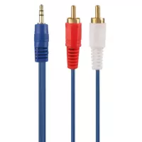 کابل تبدیل جک 3.5 میلی متری به دو RCA مچر مدل MR-98 به طول 1.5 متر