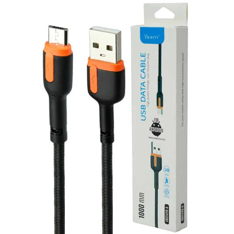 کابل تبدیل USB به MicroUSB وریتی مدل CB31420-A طول 1 متر