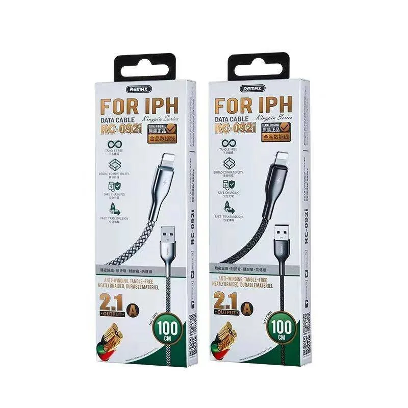 کابل تبدیل USB به Lightining ریمکس مدل RC-092i طول 1 متر