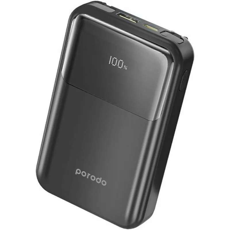 شارژر همراه پرودو مدل PD-PBFCH038 ظرفیت 10000 میلی آمپر ساعت