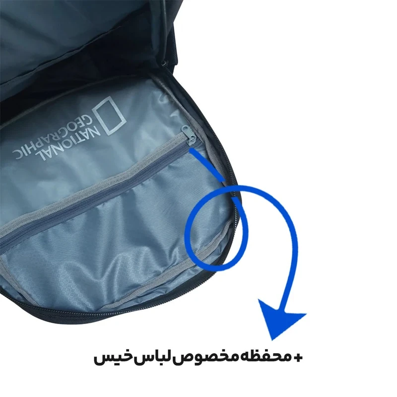 کوله پشتی لپ تاپ پرزیدنت مدل Giant مناسب برای لپ تاپ 15.6 اینچی