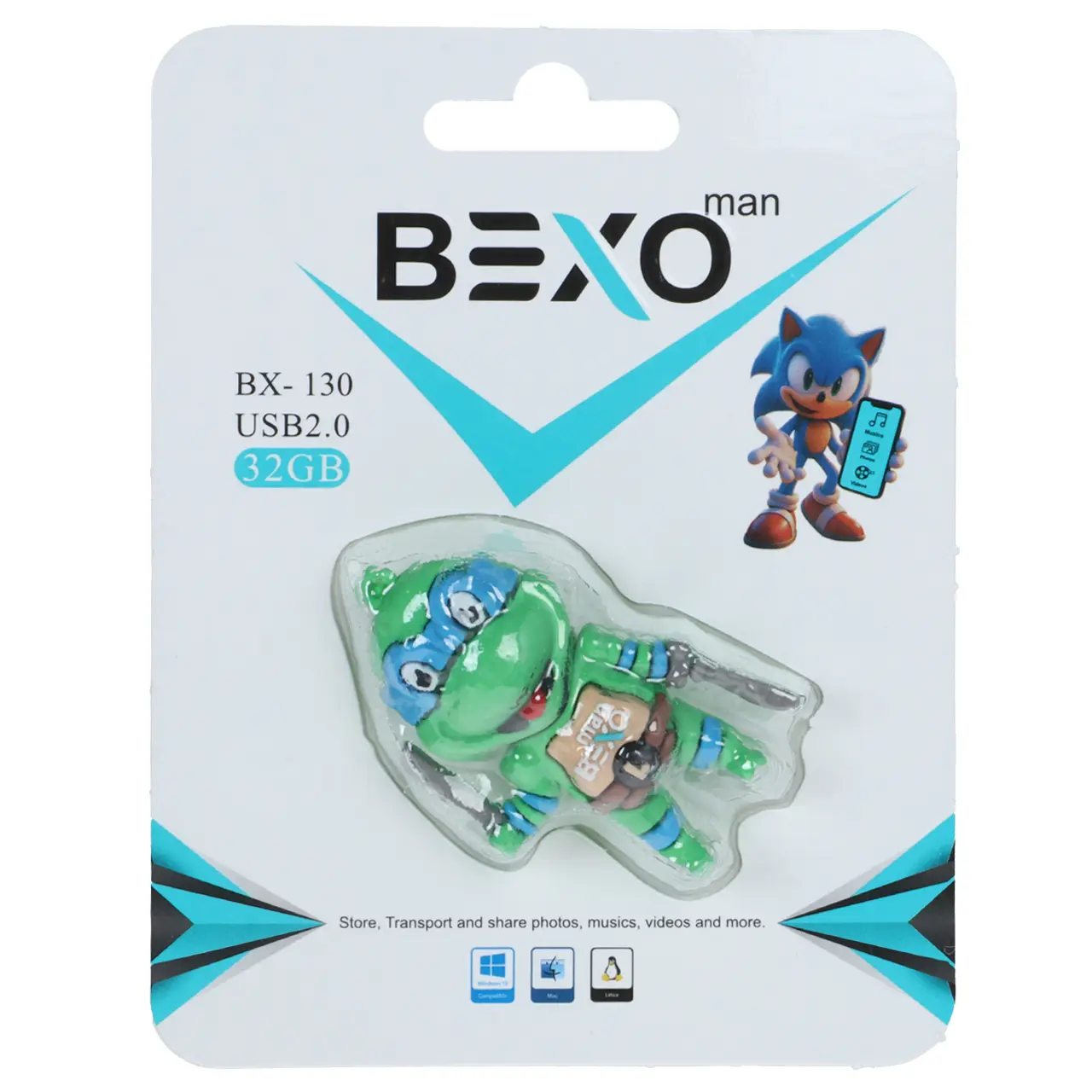 فلش مموری بکسو مدل BX-130 USB2.0 ظرفیت 32 گیگابایت