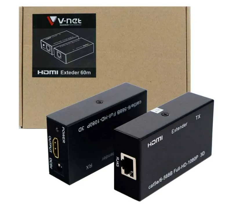 توسعه دهنده HDMI با RG45 وی نت تا طول 60 متر