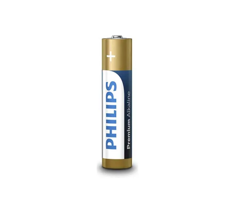 باتری نیم قلمی فیلیپس مدل Premium Alkaline LR03M2B/97 بسته 2 عددی