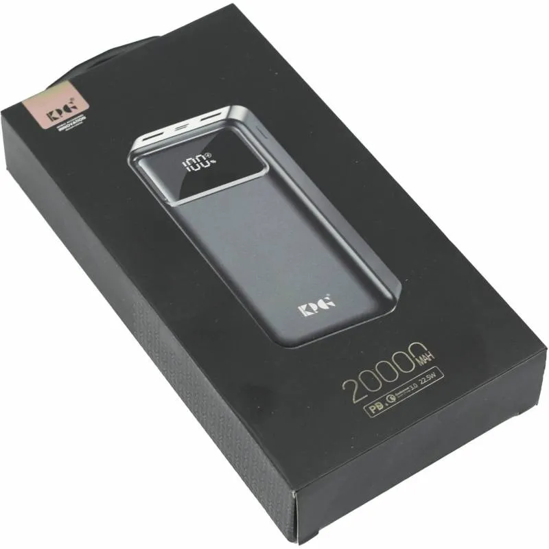شارژر همراه کی پی جی مدل KPG-202 22.5W ظرفیت 20000 میلی آمپر