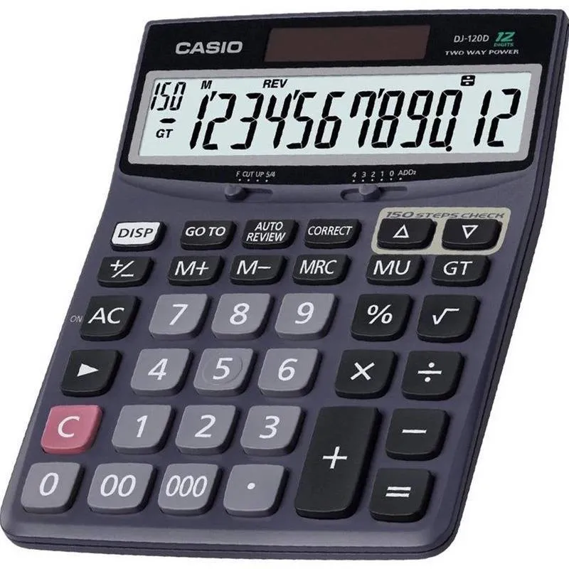 ماشین حساب کاسیو مدل DJ-120D