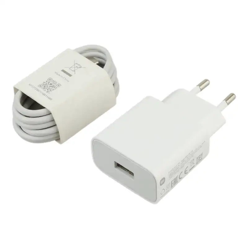 شارژر دیواری 10W USB شیائومی اورجینال به همراه کابل تبدیل Type-C