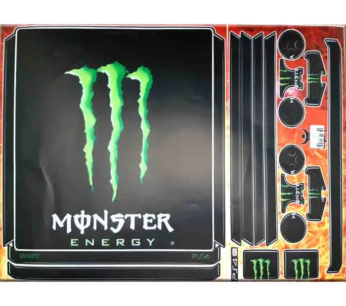 برچسب پلی استیشن 4 پرو طرح Monster