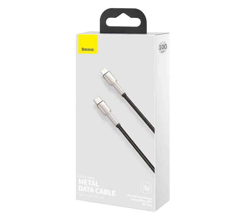 کابل تبدیل Type-C به لایتنینگ باسئوس مدل CATLJK-A01 طول 1 متر