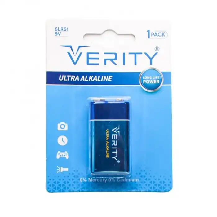 باتری کتابی وریتی مدل Ultra Alkaline 6LR61 بسته 1 عددی