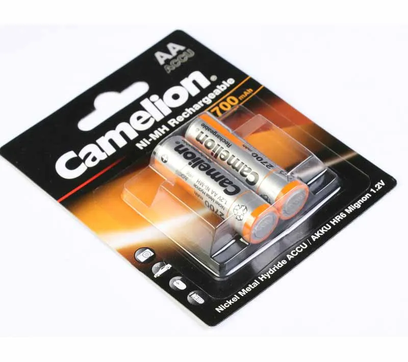 باتری قلمی قابل شارژ کملیون ظرفیت 2700mAh مدل Ni-MH-AAA HR6 بسته 2 عددی